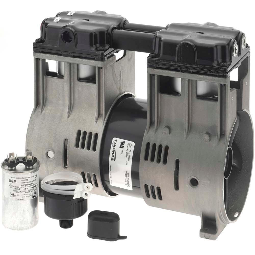 Thomas - Piston-Type Vacuum Pumps Type: Vacuum Voltage: 115 VAC - Best Tool & Supply