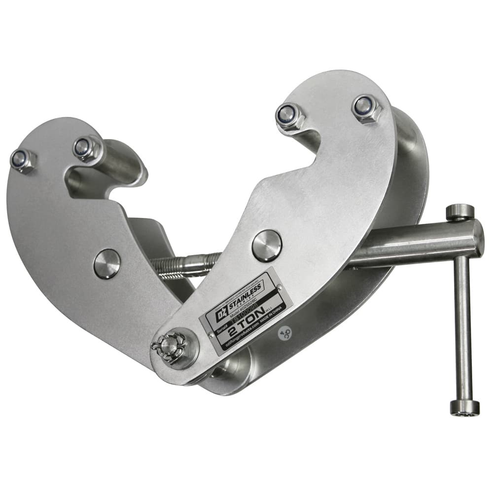 OZ Lifting Products - Beam Clamps & C-Clamps Type: Beam Clamp Maximum Flange Thickness: 0.9400 (Decimal Inch) - Best Tool & Supply