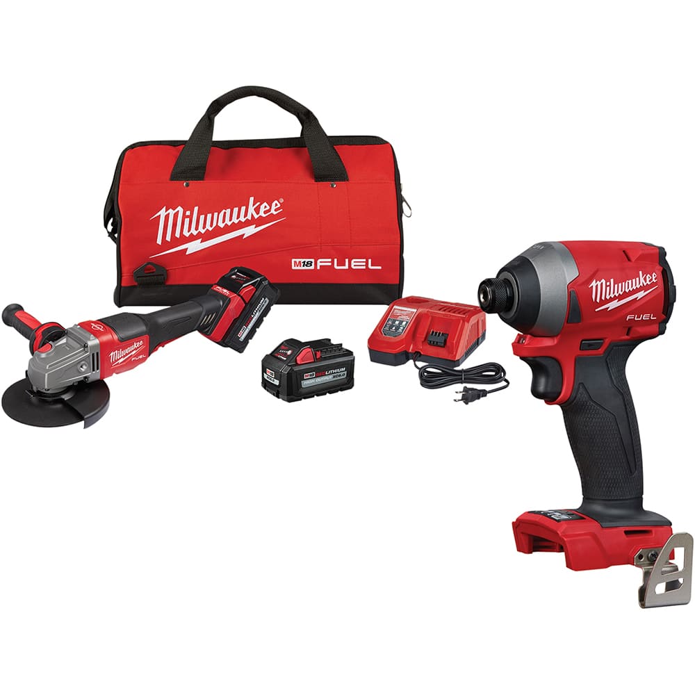 Milwaukee Tool - Angle & Disc Grinders Type of Power: Cordless Wheel Diameter (Inch): 4-1/2 - 6 - Best Tool & Supply