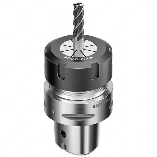 Collet Chuck: 2 to 20 mm Capacity, ER Collet, Hollow Taper Shank 60 mm Projection, 0.003 mm TIR, Balanced to 25,000 RPM, Through Coolant