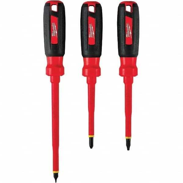 Milwaukee Tool - Screwdriver Sets Screwdriver Types Included: Slotted Number of Pieces: 3 - Best Tool & Supply