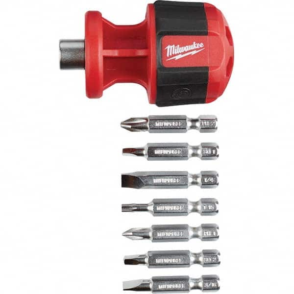 Milwaukee Tool - Bit Screwdrivers Type: 8-in-1 Nut Driver Tip Type: Philips; Slotted; Square; Torx - Best Tool & Supply