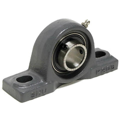 Shuster - UCP212-36, 2-1/4" ID, 9-1/2" OAL x 138mm OAH x 2-3/4" Wide, Ball Bearing Pillow Block - Exact Industrial Supply