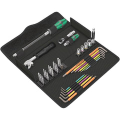Wera - Combination Hand Tool Sets; Tool Type: Screwdriver Tool Set ; Number of Pieces: 35.000 ; Torx Size: T8, T10, T15, T20, T25, T30 ; Kit Style: Advanced Maintenance Tool Set ; Additional Information: For Window Installation ; Number of Points: 6 - Exact Industrial Supply