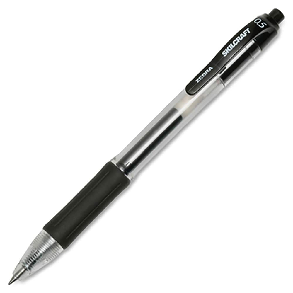 Ability One - Pens & Pencils; Type: Retractable Pen ; Color: Black ; Tip Type: Fine - Exact Industrial Supply