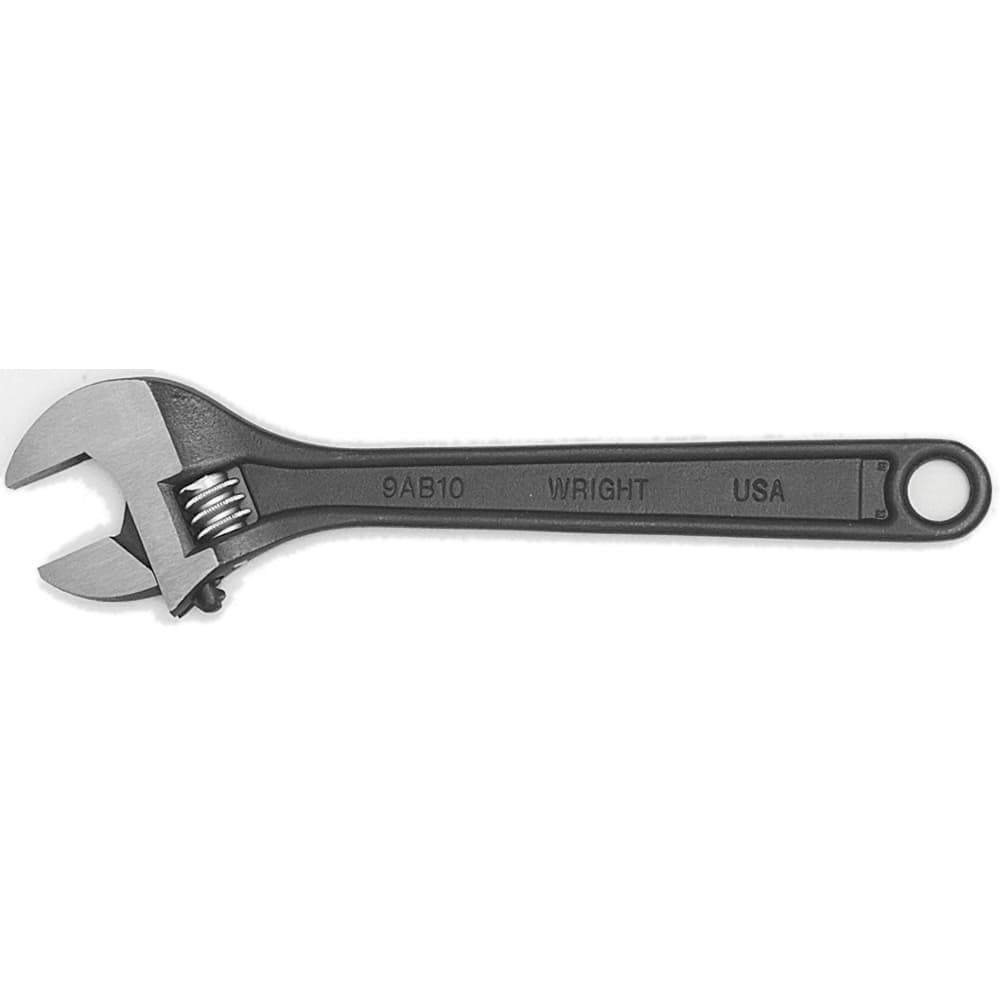 Wright Tool & Forge - Adjustable Wrenches; Wrench Type: Adjustable ; Wrench Size (Inch): 12.0000 ; Jaw Capacity (Inch): 1-1/2 ; Material: Steel ; Finish/Coating: Black Industrial ; Overall Length (Inch): 12 - Exact Industrial Supply