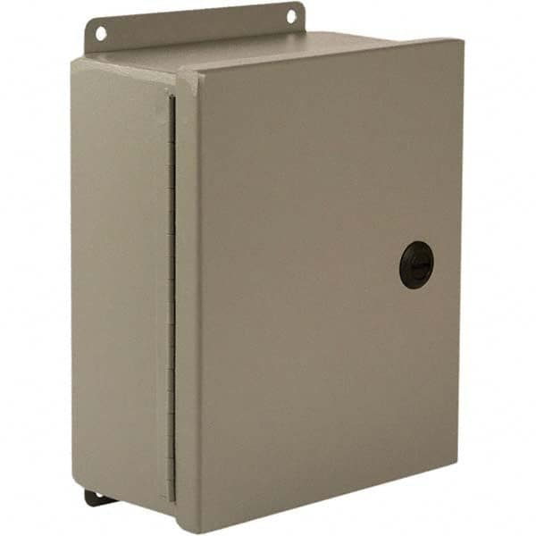 Wiegmann - NEMA 4 Steel Standard Enclosure with Continuous Hinge Cover - Best Tool & Supply