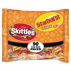 Wrigley's - Snacks, Cookies, Candy & Gum Breakroom Accessory Type: Candy Breakroom Accessory Description: Skittles/Starburst Fun Size, Variety, Individually Wrapped - Best Tool & Supply