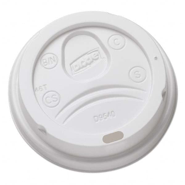 Dixie - Sip-Through Dome Hot Drink Lids for 10 oz Cups, White, 100/Pack, 1000/Carton - Best Tool & Supply