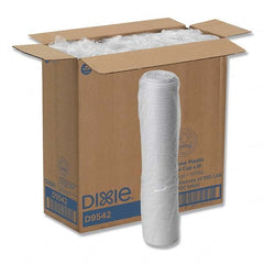 Dixie - Reclosable Lids for 12 and 16 oz Hot Cups, White, 100 Lids/Pack, 10 Packs/Carton - Best Tool & Supply