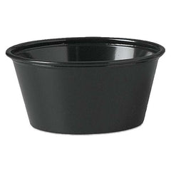 DART - Plastic Souffle Portion Cups, 3 1/4 oz, Black, 250/Bag, 2500/Carton - Best Tool & Supply