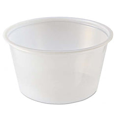 Fabri-Kal - Portion Cups, 4 oz, Clear, 125/Sleeve, 20 Sleeves/Carton - Best Tool & Supply