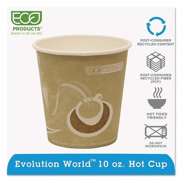 ECO PRODUCTS - Evolution World 24% Recycled Content Hot Cups - 10 oz, 50/PK, 20 PK/CT - Best Tool & Supply