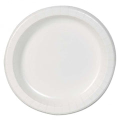 Dixie Basic - Basic Paper Dinnerware, Plates, White, 8.5" Diam, 125/Pack, 4/Carton - Best Tool & Supply