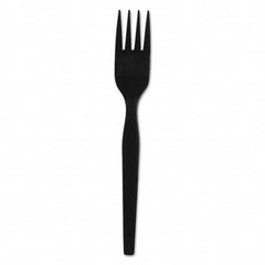 Dixie - SmartStock Plastic Cutlery Refill, Forks, 6", Black, 40/Pack, 24 Packs/CT - Best Tool & Supply