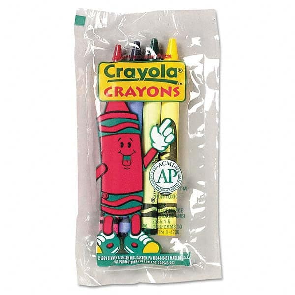 Crayola - Markers & Paintsticks Type: All Purpose Wax Crayon Color: Blue; Green; Red; Yellow - Best Tool & Supply