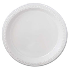 Chinet - Heavyweight Plastic Plates, 9" Diam, White, 125/Pack, 4 Packs/CT - Best Tool & Supply