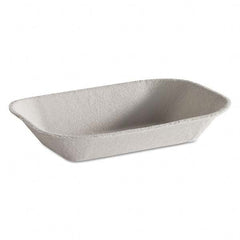 Chinet - Savaday Molded Fiber Food Tray, Beige, 7x5, 250/BG, 4 BG/CT - Best Tool & Supply