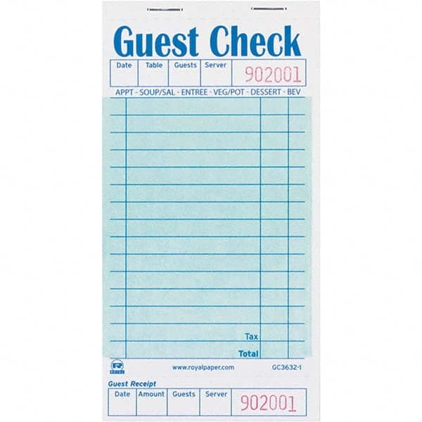 Royal Paper - Note Pads, Writing Pads & Notebooks Writing Pads & Notebook Type: Guest Book Size: 11 x 8-1/2 - Best Tool & Supply