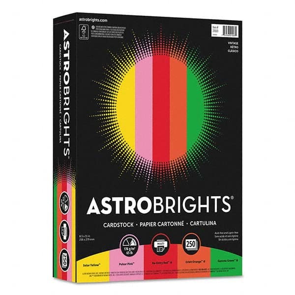 Astrobrights - Office Machine Supplies & Accessories Office Machine/Equipment Accessory Type: Card Stock For Use With: Copiers; Inkjet Printers; Laser Printers - Best Tool & Supply