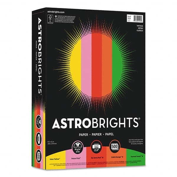 Astrobrights - Office Machine Supplies & Accessories Office Machine/Equipment Accessory Type: Copy Paper For Use With: Copiers; Inkjet Printers; Laser Printers - Best Tool & Supply