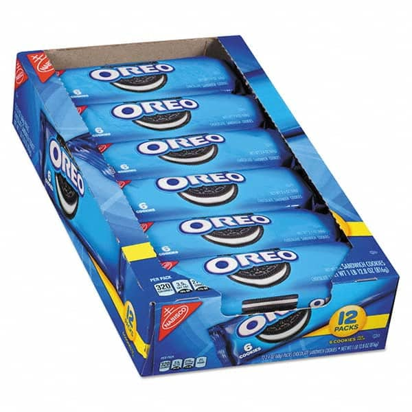 Nabisco - Snacks, Cookies, Candy & Gum Breakroom Accessory Type: Cookies Breakroom Accessory Description: Oreo Cookies Single Serve Packs, Chocolate, 2.4oz Pack, 6 Cookies/Pack, 12Pk/Bx - Best Tool & Supply