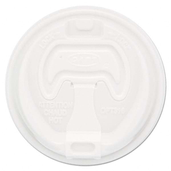 DART - Optima Reclosable Lid, 12-24 oz Foam Cups, White, 100/Bag - Best Tool & Supply