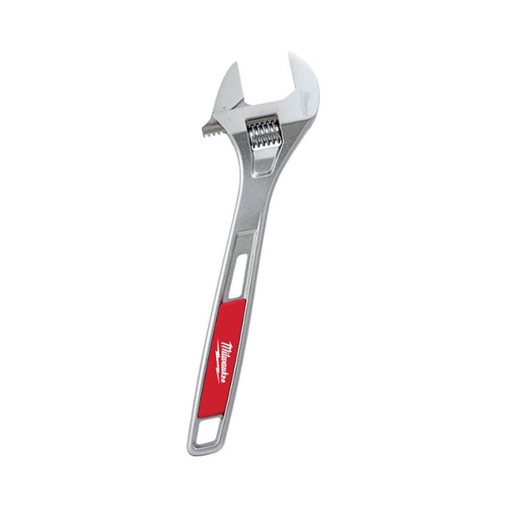 Adjustable Wrench: Chrome-Plated