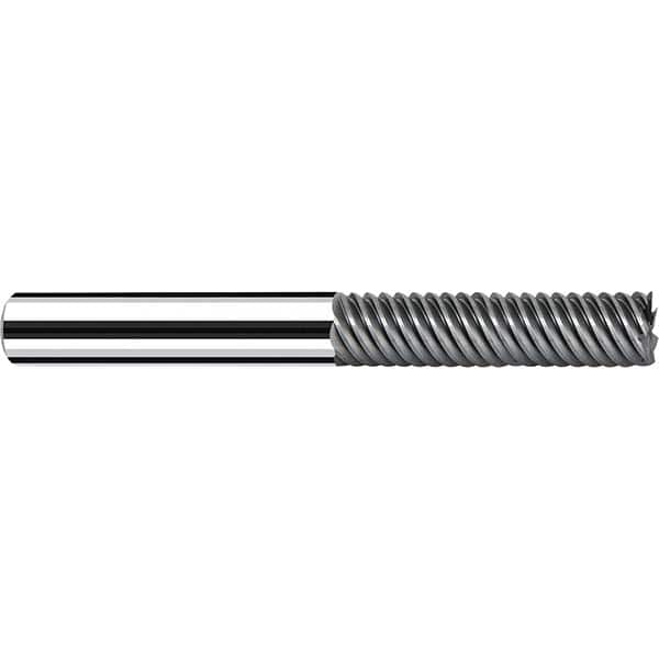 Fraisa - 1/2, 2" LOC, 1/2" Shank Diam, 4" OAL, 7 Flute Solid Carbide Square End Mill - Best Tool & Supply