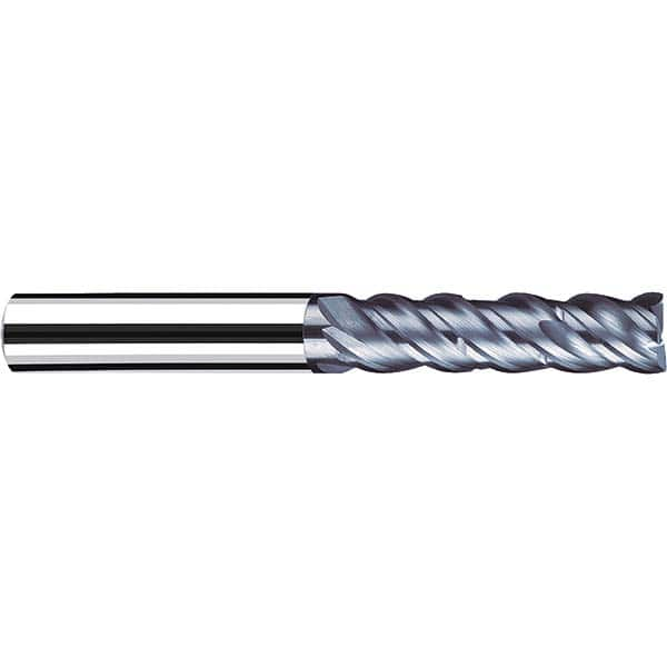 Fraisa - 3/8, 1-1/8" LOC, 3/8" Shank Diam, 3" OAL, 4 Flute Solid Carbide Square End Mill - Best Tool & Supply