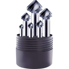 Guhring - Countersink Sets Countersink Type: Three Flute Minimum Head Diameter (Inch): 1/4 - Best Tool & Supply