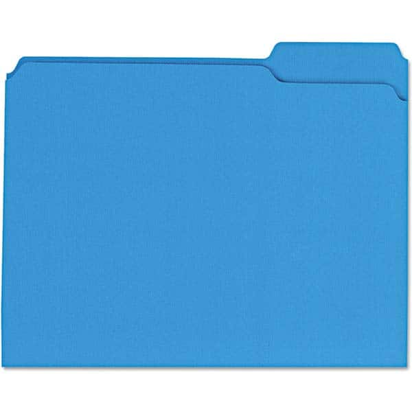 UNIVERSAL - File Folders, Expansion Folders & Hanging Files Folder/File Type: File Folders with Top Tab Color: Blue - Best Tool & Supply