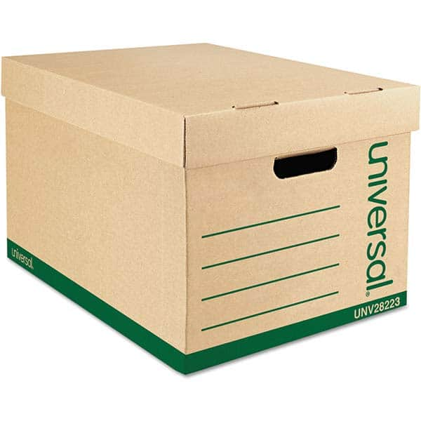 UNIVERSAL - Compartment Storage Boxes & Bins Type: Storage Box Color: Kraft/Green - Best Tool & Supply