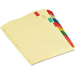 UNIVERSAL - Tabs, Indexes & Dividers Indexes & Divider Type: Customizable Size: 8-1/2 x 11 - Best Tool & Supply