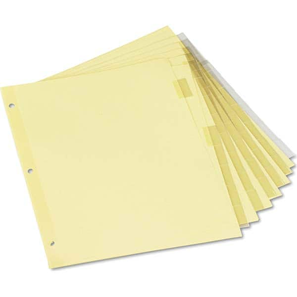 UNIVERSAL - Tabs, Indexes & Dividers Indexes & Divider Type: Customizable Size: 8-1/2 x 11 - Best Tool & Supply