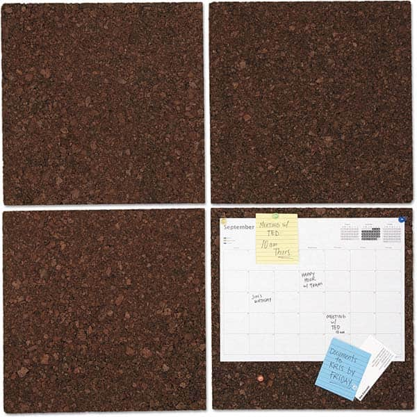 UNIVERSAL - Cork Bulletin Boards Style: Bulletin Color: Dark Brown - Best Tool & Supply