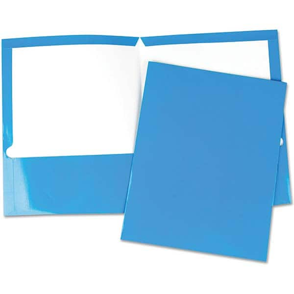 UNIVERSAL - File Folders, Expansion Folders & Hanging Files Folder/File Type: Pocket Folders Color: Blue - Best Tool & Supply