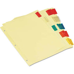 UNIVERSAL - Tabs, Indexes & Dividers Indexes & Divider Type: Customizable Size: 8-1/2 x 11 - Best Tool & Supply