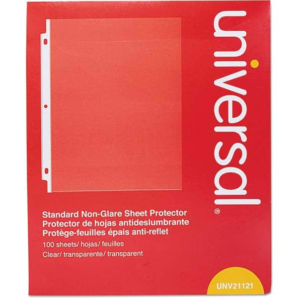 UNIVERSAL - Document Protectors Type: Sheet Protector Width (Inch): 9.65 - Best Tool & Supply