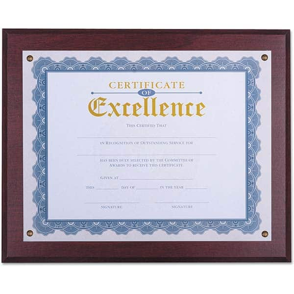 UNIVERSAL - Document Protectors Type: Award Plaque Width (Inch): 13.33 - Best Tool & Supply