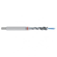 M6x1.0 6H 3-Flute Cobalt Red Ring Semi-Bottoming 40 degree Spiral Flute Tap-Bright - Best Tool & Supply