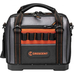 Crescent - 32 Pocket, Polyester, Black/Orange Closed Top Tool Bag - Best Tool & Supply