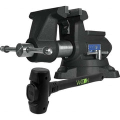 Wilton - 5-1/2" Jaw Width x 6" Jaw Opening, 3-5/8" Throat Depth, Bench & Pipe Combination Vise - Best Tool & Supply