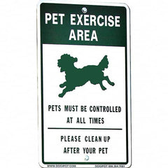 DOGIPOT - Pet Waste Station Accessories Type: Reflective Pet Sign Material: Aluminum - Best Tool & Supply