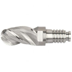 Kennametal - Ball End Mill Heads Mill Diameter (Inch): 3/8 Mill Diameter (Decimal Inch): 0.3750 - Best Tool & Supply