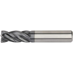 Kennametal - 3/16", 5/8" LOC, 3/16" Shank Diam, 2-1/4" OAL, 4 Flute, Solid Carbide Square End Mill - Best Tool & Supply