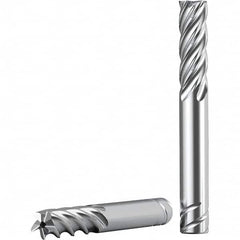 Kennametal - 1", 3" LOC, 1" Shank Diam, 5-1/2" OAL, 5 Flute, Solid Carbide Square End Mill - Best Tool & Supply