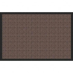 Entrance Mat: 5' Long, 3' Wide, Polypropylene Surface Indoor & Outdoor, Medium-Duty Traffic, Rubber Base, Brown