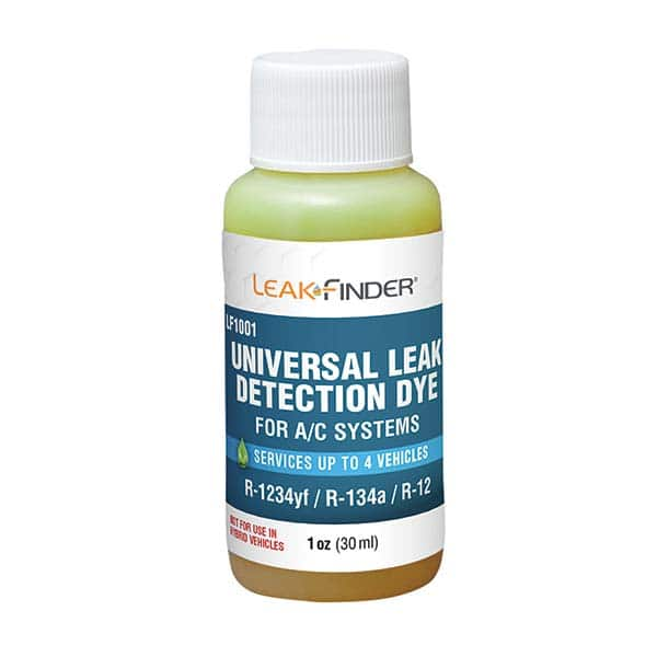 Leak Finder - Automotive Leak Detection Dyes Applications: Refrigeration Container Size: 1 oz. - Best Tool & Supply