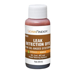 Leak Finder - Automotive Leak Detection Dyes Applications: Engine Oil; Transmission Fluid; Fuel Container Size: 1 oz. - Best Tool & Supply